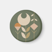 Boho Abstrakt Lily Magnet (Vorne)