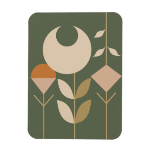 Boho Abstrakt Lily Magnet