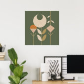Boho Abstrakt Lily Poster (Heimbüro)