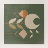 Boho Abstrakt Lily Puzzle (Horizontal)