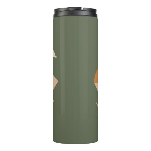 Boho Abstrakt Lily Thermosbecher (Rückseite)