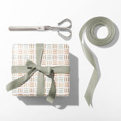 Boho Abstrakt Lines - neutral Geschenkpapier