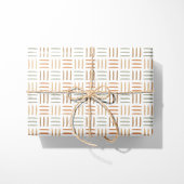 Boho Abstrakt Lines - neutral Geschenkpapier