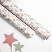 Boho Abstrakt Lines - Pink Geschenkpapier