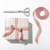 Boho Abstrakt Lines - Pink Geschenkpapier