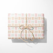 Boho Abstrakt Lines - Pink Geschenkpapier