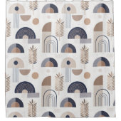 Boho Abstrakt Modern Geometric Dorm Duschvorhang (Vorderseite)