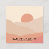 Boho Abstrakt Moderne Minimalistische Visitenkarte (Vorderseite)