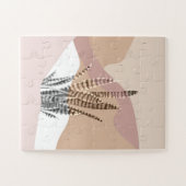 Boho Abstrakt Moderne Sukkulent Puzzle (Horizontal)