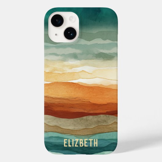 Boho Abstrakt Pattern Case-Mate iPhone Hülle (Rückseite)