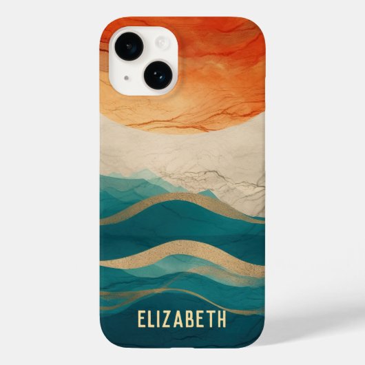 Boho Abstrakt Pattern Case-Mate iPhone Hülle (Rückseite)