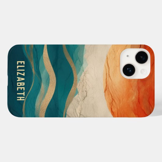 Boho Abstrakt Pattern Case-Mate iPhone Hülle (Rückseite (Horizontal))