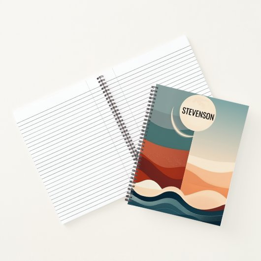 Boho Abstrakt Pattern Notizblock (Innenseite)