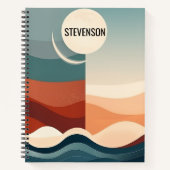 Boho Abstrakt Pattern Notizblock (Vorderseite)