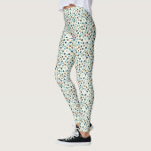 Boho Abstrakt Polka Dot Pattern Leggings (Links)