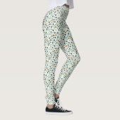 Boho Abstrakt Polka Dot Pattern Leggings (Rechts)