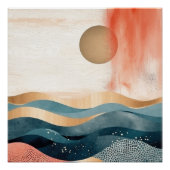 Boho Abstrakt Poster (Vorderseite)