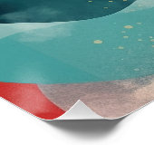 Boho Abstrakt Poster (Ecke)