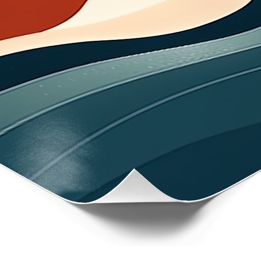 Boho Abstrakt Poster (Ecke)