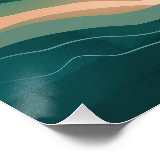 Boho Abstrakt Poster (Ecke)