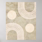 Boho Abstrakt Rainbow Art Poster (Vorne)