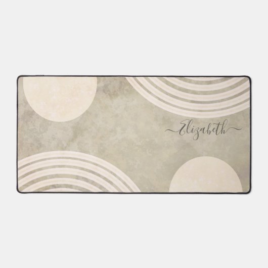 Boho Abstrakt Rainbow Art Schreibtischunterlage (Vorderseite)