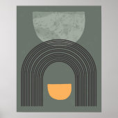 Boho Abstrakt Rainbow Illustration Design Poster (Vorne)