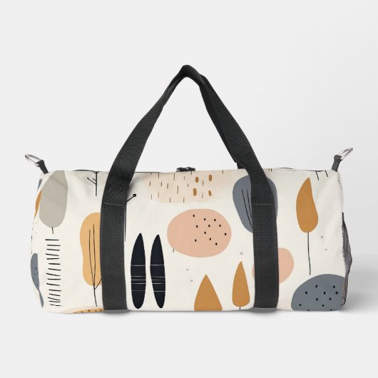 Boho Abstrakt Retro Populäre Sammlung Duffle Bag (Vorderseite)