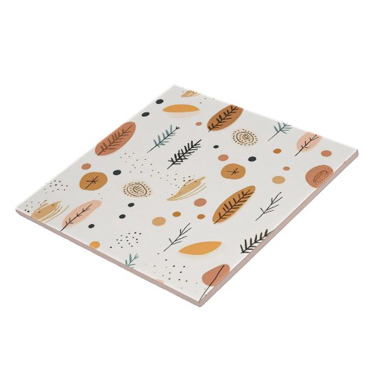 Boho Abstrakt Retro Trendy Collection Fliese (Seite)