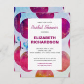 Boho abstrakt rosa Aquarell Brautparty RSVP Karte (Vorne/Hinten)