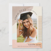 Boho Abstrakt Shapes Arch Abschluss Ankündigung (Vorderseite)