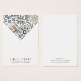 Boho Abstrakt Shapes Earthy Earring Display Card