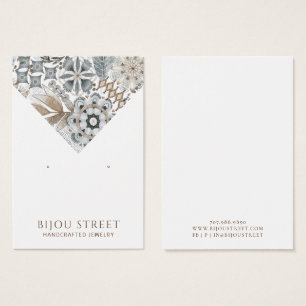 Boho Abstrakt Shapes Earthy Earring Display Card