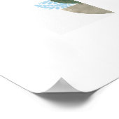 Boho Abstrakt Shapes Poster (Ecke)