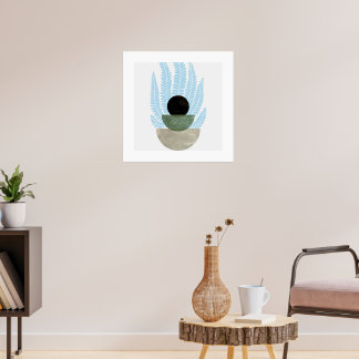 Boho Abstrakt Shapes Poster