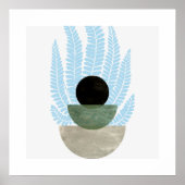 Boho Abstrakt Shapes Poster (Vorne)