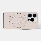 Boho Abstrakt Simple Line Art, Boho Chic Case Mate iPhone Hülle (Rückseite (Horizontal))