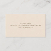 Boho Abstrakt Terracotta Desert Sun Sand Telefonnummerkarte (Rückseite)