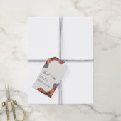 Boho Abstrakt Terracotta Wedding Vielen Dank Geschenkanhänger (Mit Garn)