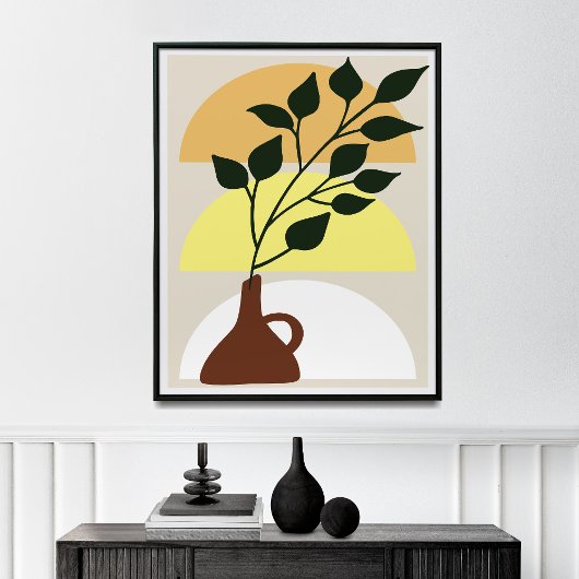 Boho Abstrakt Wall Art Leinwand