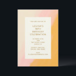 Boho Abstrakt Watercolor Pink Gelb 30. Geburtstag Einladung<br><div class="desc">Boho Abstrakte Aquarellfarbe Rosa und Gelb 30. Geburtstag Party Einladung</div>