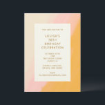 Boho Abstrakt Watercolor Pink Gelb 30. Geburtstag Einladung<br><div class="desc">Boho Abstrakte Aquarellfarbe Rosa und Gelb 30. Geburtstag Party Einladung</div>