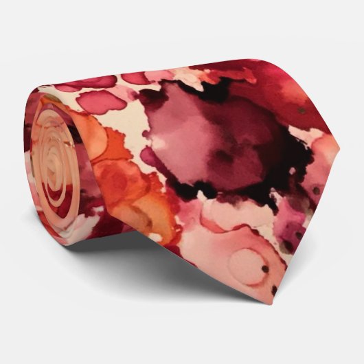 Boho Abstrakt Wedding Krawatte (Gerollt)