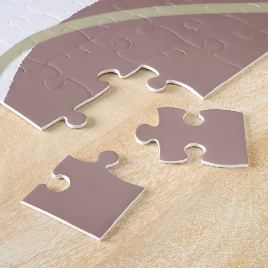 Boho Abstrakte Bio Naturfarben Formen Puzzle (Seite)