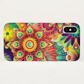 Boho abstrakte Blume Case-Mate iPhone Hülle (Rückseite (Horizontal))
