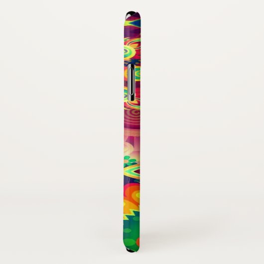 Boho abstrakte Blume Case-Mate iPhone Hülle (Hinten/Rechts)