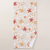 Boho abstrakte Blume ernten Goldgrubenknochen Badehandtuch (Badehandtuch)