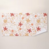 Boho abstrakte Blume ernten Goldgrubenknochen Badehandtuch (Badehandtuch)