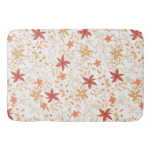 Boho abstrakte Blume ernten Goldgrubenknochen Badematte (Vorderseite)