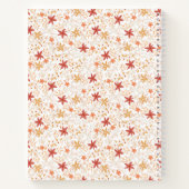 Boho abstrakte Blume ernten Goldgrubenknochen Notizblock (Rückseite)